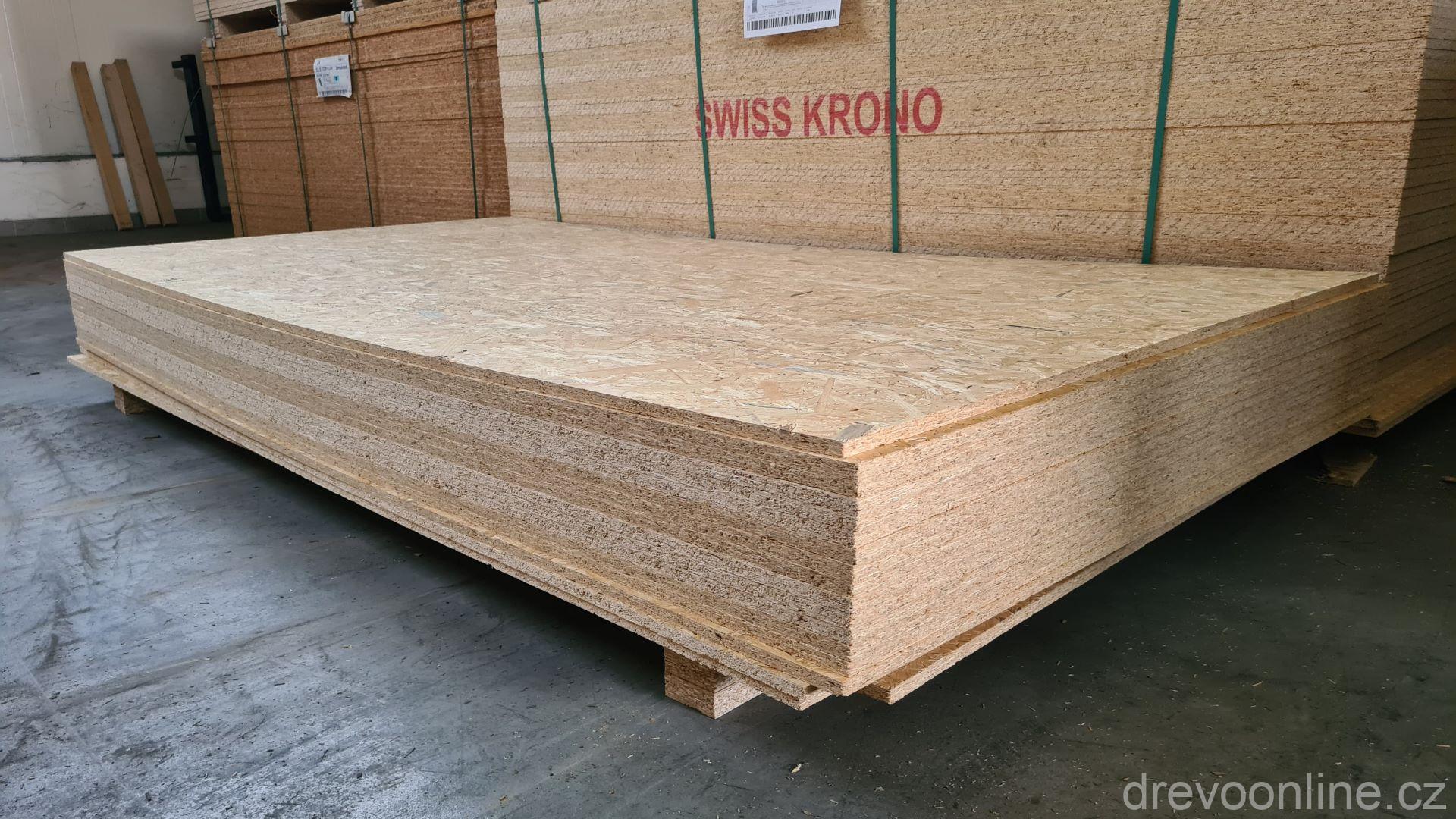 OSB 3 deska 12 mm, ostrá hrana 2500 x 1250 - CENA za m2