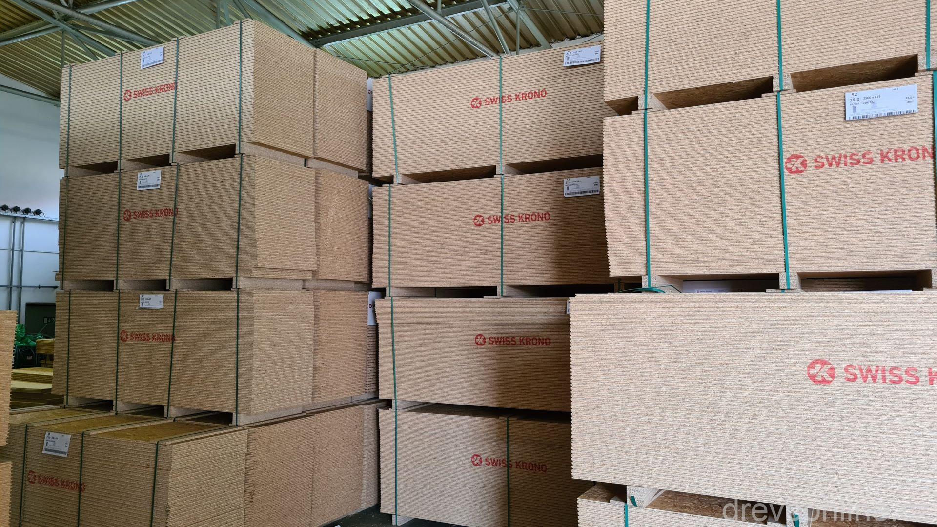 OSB 3 deska 15 mm, 4PD 2500 x 675 - CENA za m2