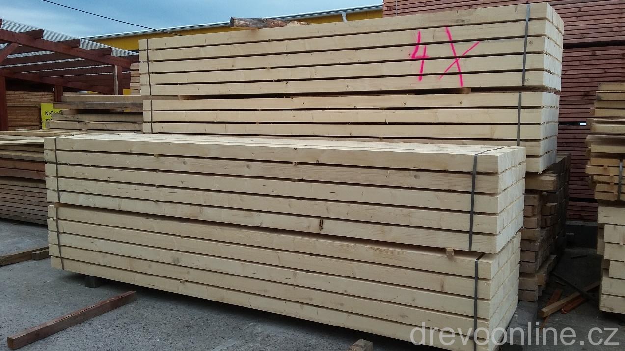Hranol dřevěný smrkový 100 x100 délka 3 m