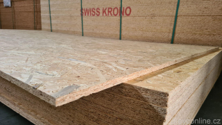 OSB 3 deska 9 mm, ostrá hrana 2500 x 1250 - CENA za m2