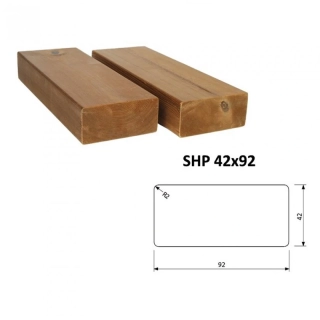 Hoblovaný hranol SHP 42 x 92 x 4200 mm - THERMOWOOD, lepený